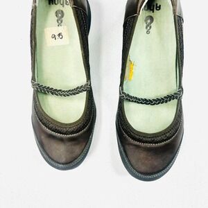 Ahnu brown leather Mary Jane shoes #hiking #outdoor #summer size 9.5